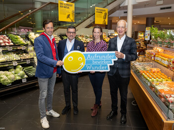 Klaus Schwertner, Marcel Haraszti, Anna Parr und Michael Landau (v.l.n.r.)