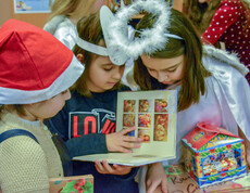 Weihnachtsfeier in Kinderzentrum in Odessa der Caritas Ukraine