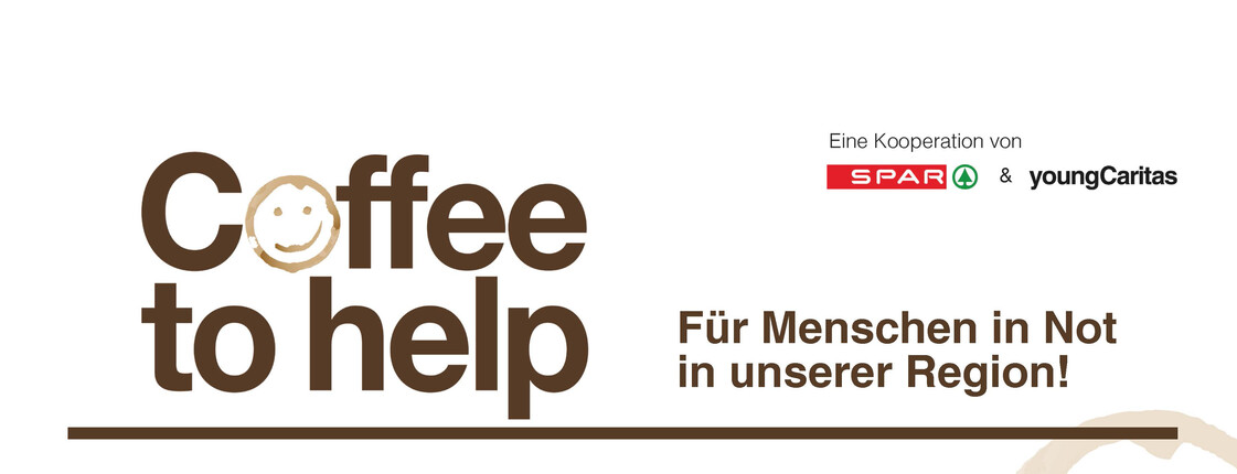 Logo und Partnerlogoleiste der Spendenaktion Coffee to help.