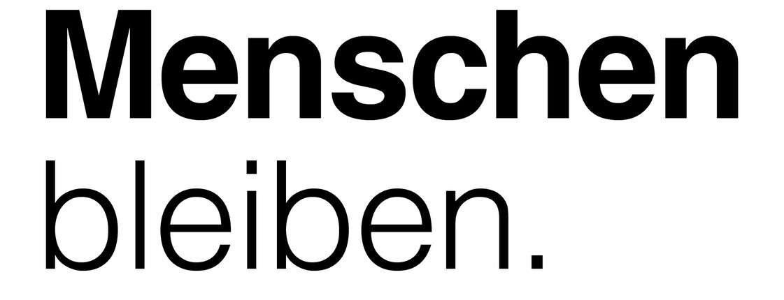 Auf dem Sujet steht: Menschen bleiben. Komm in unser Team!