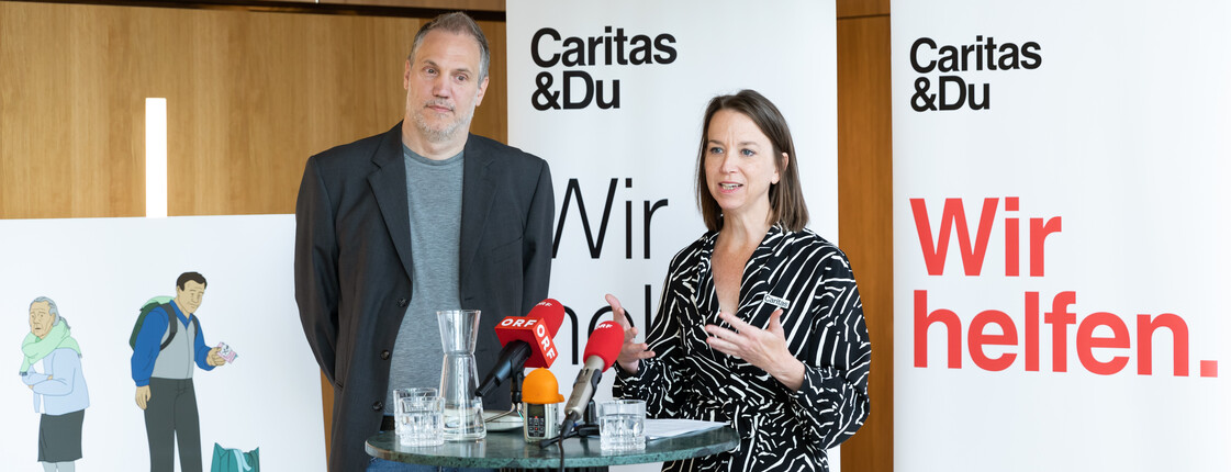 Caritas, Pressekonferenz im Parlament