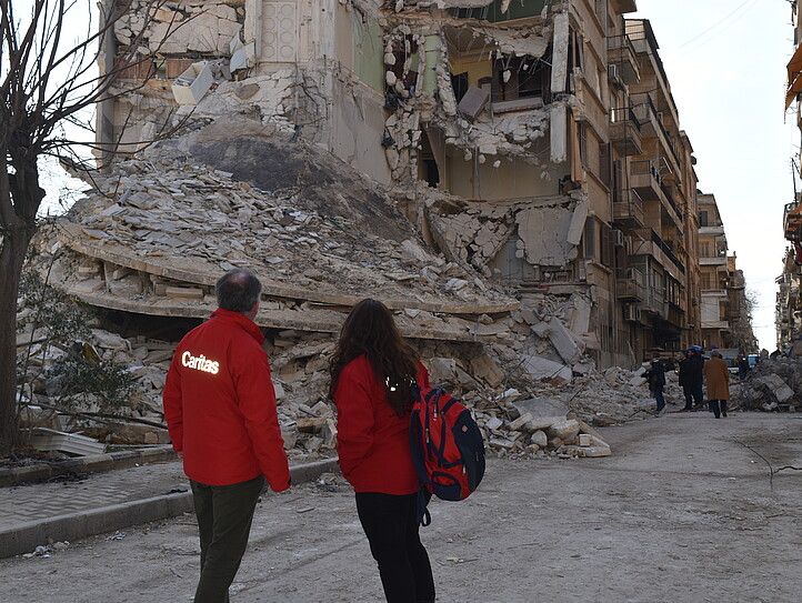 Caritas-Nothilfe nach Erdbeben in Syrien und Türkei