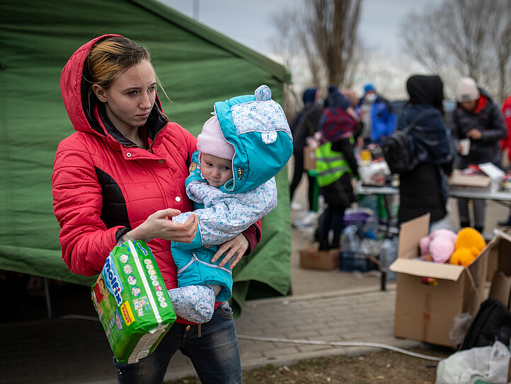 Hilfe für Geflüchtete aus der Ukraine in Moldawien.