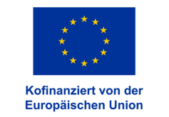Logo der Europäischen Union mit dem Text "Kofinanziert von der Europäischen Union".