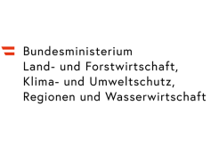 Offizielles Logo des österreichischen Bundesministeriums für Land- und Forstwirtschaft, Regionen und Wasserwirtschaft (BMLUK)
  Logo des BMLUK – Bundesministerium für Land- und Forstwirtschaft, Klima- und Umweltschutz, Regionen und Wasserwirtschaft mit rot-weißem Republik-Symbol